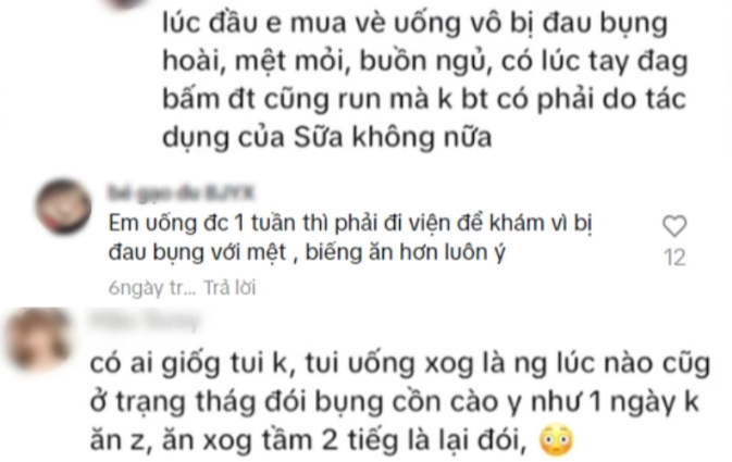 Nhiều người cho biết bị đau bụng, mệt mỏi, thậm chí có người phải đi viện để khám... sau khi dùng sản phẩm sữa tăng cân Yarmy.