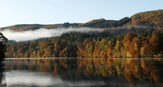 Lá thu bên hồ Faskally, Pitlochry, Scotland/Russell Cheyne