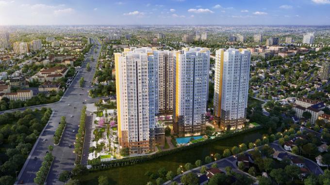 Phối cảnh dự án Bien Hoa Universe Complex do Công ty Cổ phần Hưng Thịnh Land phát triển.