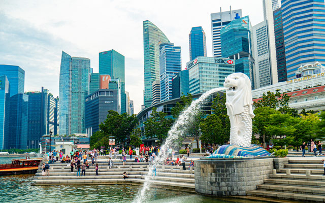   Vịnh Marina, Singapore. Ảnh: Internet  