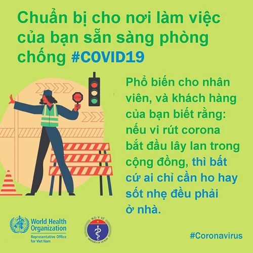 WHO khuyến cáo cách phòng chống Covid-19 tại nơi làm việc