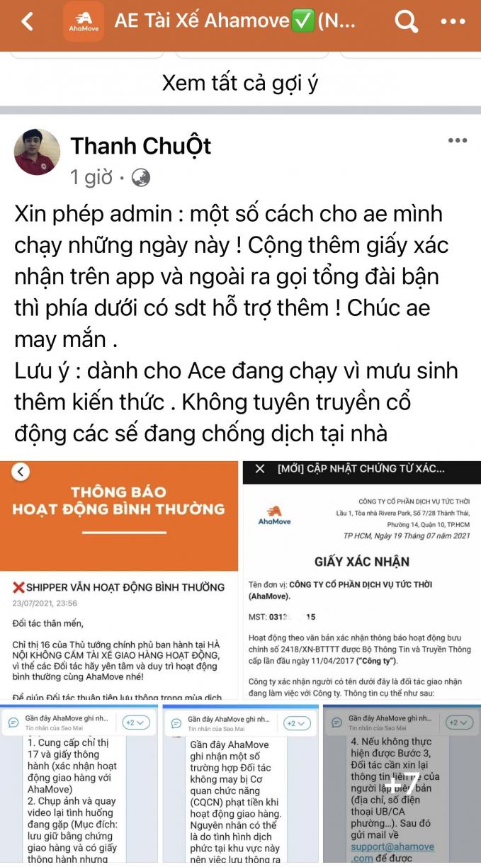 Shipper nào được phép hoạt động ở Hà Nội thời điểm này? 