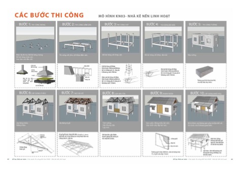   Chi tiết kĩ thuật và hướng dẫn thi côngdành cho NhàKêNền Linh Hoạt – giải pháp ứng phó với sụt lún và nước biển dâng tại Đồng Bằng Sông Cửu Long -Trích Sổ tay Nhà An Toàn  