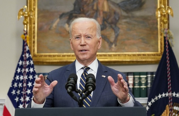   Tổng thống Mỹ Joe Biden tại Nhà Trắng ngày 11/3. Ảnh: AFP.  