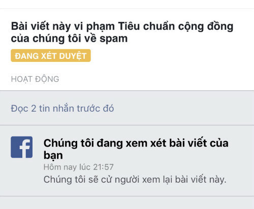 Nhiều người Việt phản ánh về việc bị cấm đăng bài bán hàng lên Facebook