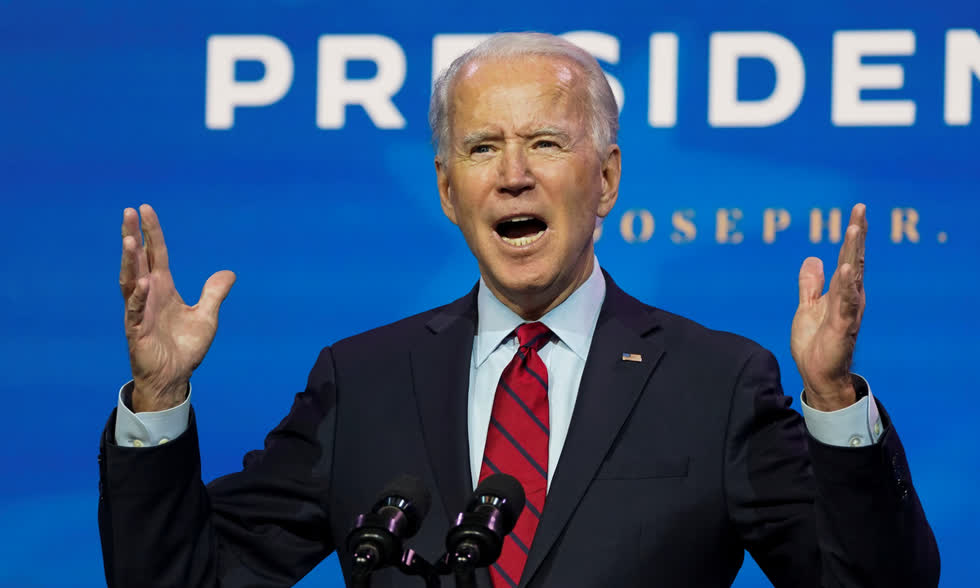 Tổng thống đắc cử Joe Biden được cho là không bị ám ảnh về thâm hụt thương mại song phương như ông Donald Trump. Ảnh: Reuters