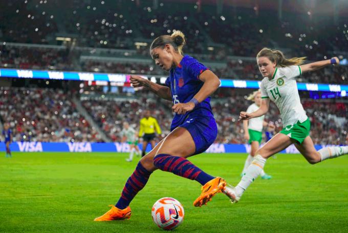   Trinity Rodman là tân binh của năm tại NWSL 2021 và đã ký hợp đồng có giá trị lớn nhất từ trước đến nay của giải đấu: 1,1 triệu USD trong 4 năm. Ảnh: Getty Images  