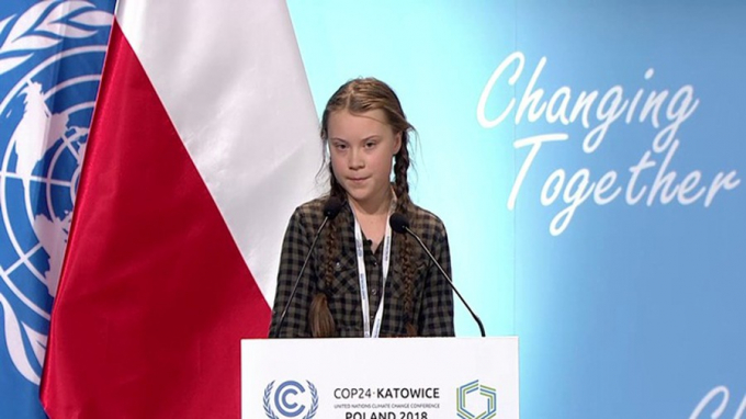 Bài phát biểu gây chấn động COP24 của Greta Thunberg.