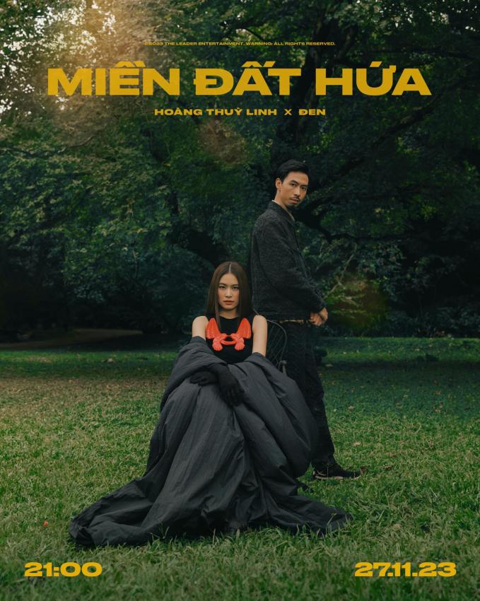 Poster MV Miền Đất Hứa của Hoàng Thùy Linh và Đen Vâu.