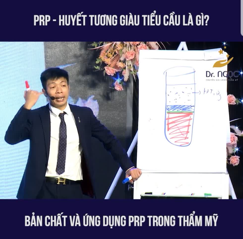 Có cả những hội thảo dạy PRP như thế này. Ảnh cắt clip.