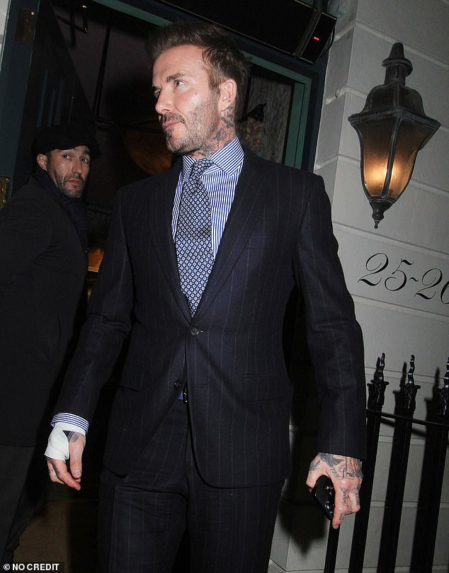 David Beckham cùng gia đình ăn tối tại một nhà hàng theo phong cách Mexico ở London cách đây ít ngày