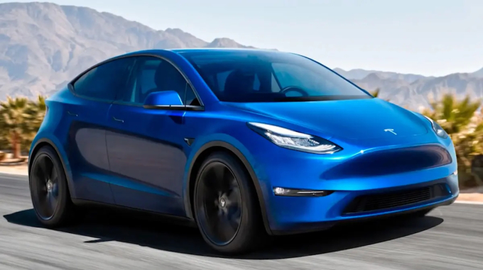 Ảnh đồ họa mô phỏng Tesla Model 2.