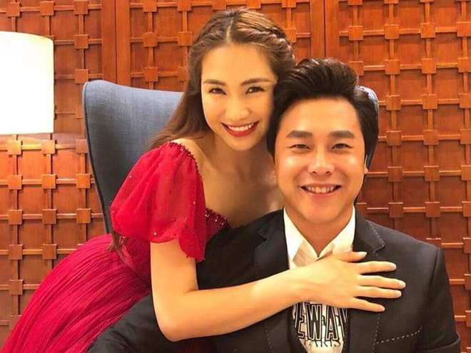 Hòa Minzy và bạn trai Minh Hải.