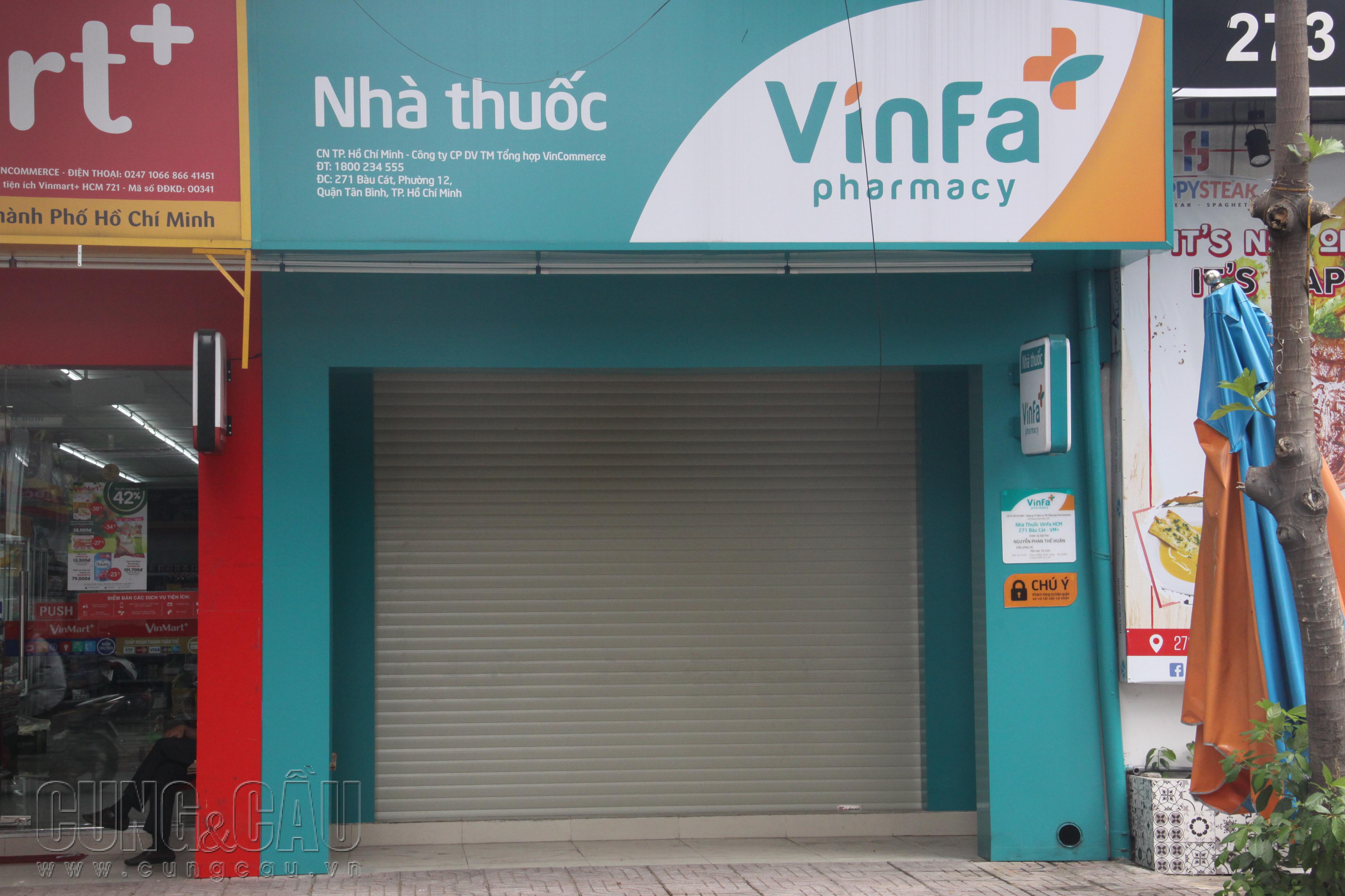 Nhà thuốc VinFa của Vingroup tại TP.HCM vẫn chưa thể mở bán