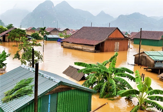 Lũ trên sông Kiến Giang đã vượt mức lũ lịch sử năm 1979 gần 1m