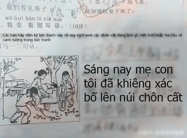 Bài kiểm tra khiến bố sang chấn tâm lý!