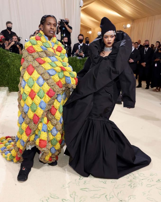 A$AP Rocky và Rihanna trong Met Gala 2021 tại thành phố New York, Mỹ (Ảnh: Getty Images).