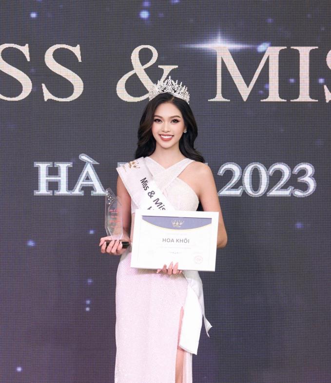 Nguyễn Thảo Liên đăng quang Hoa khôi cuộc thi Miss & Mister Hà Nội 2023