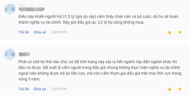 Nhiều độc giả yêu cầu có chế tài xử lý người bỏ cọc 