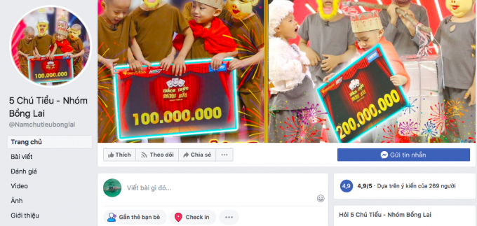 Facebook của tịnh thất Bồng Lai