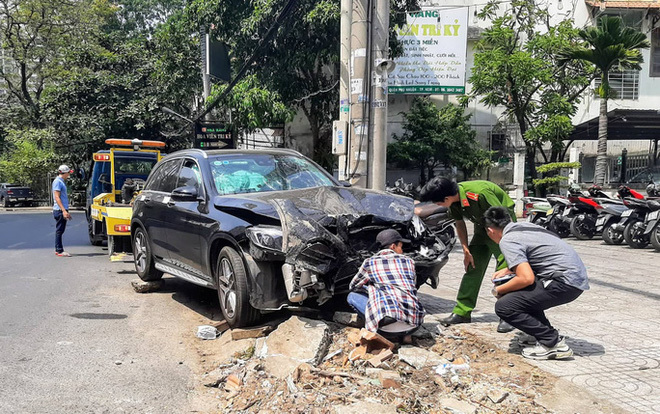 Hiện trường vụ tai nạn. 