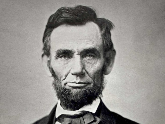 Cố Tổng thống Abraham Lincoln đứng thứ nhất. Ảnh: Wikimedia