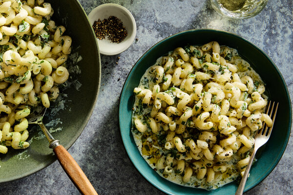 Món ngon mỗi ngày: Pasta kem phô mai với các loại thảo mộc - Ảnh 1.