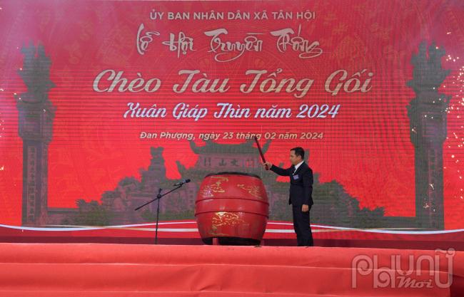 Lễ hội truyền thống Chèo tàu Tổng Gối năm 2024