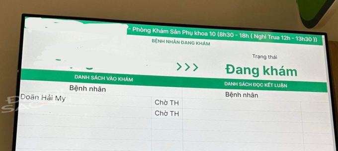 Doãn Hải My chờ khám ở khoa sản phụ khoa (Ảnh: Đi Soi Sao Đi)