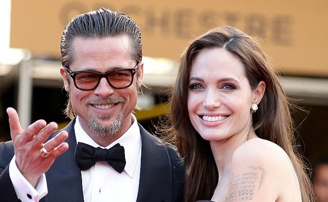 Brad Pitt và Angelina Jolie thuở còn mặn nồng.