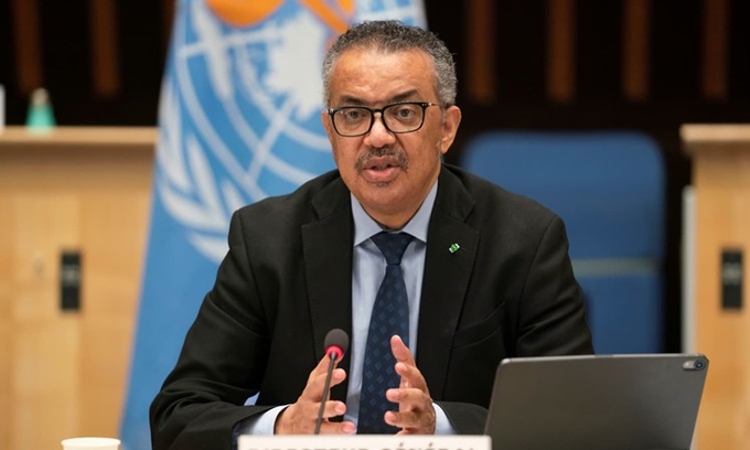 Tổng giám đốc WHO Tedros Adhanom Ghebreyesu.