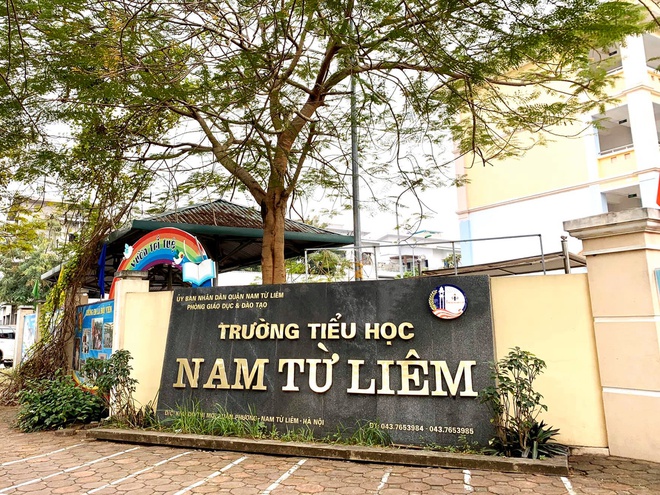 Trường tiểu học Nam Từ Liêm. Ảnh: Nhà trường cung cấp.