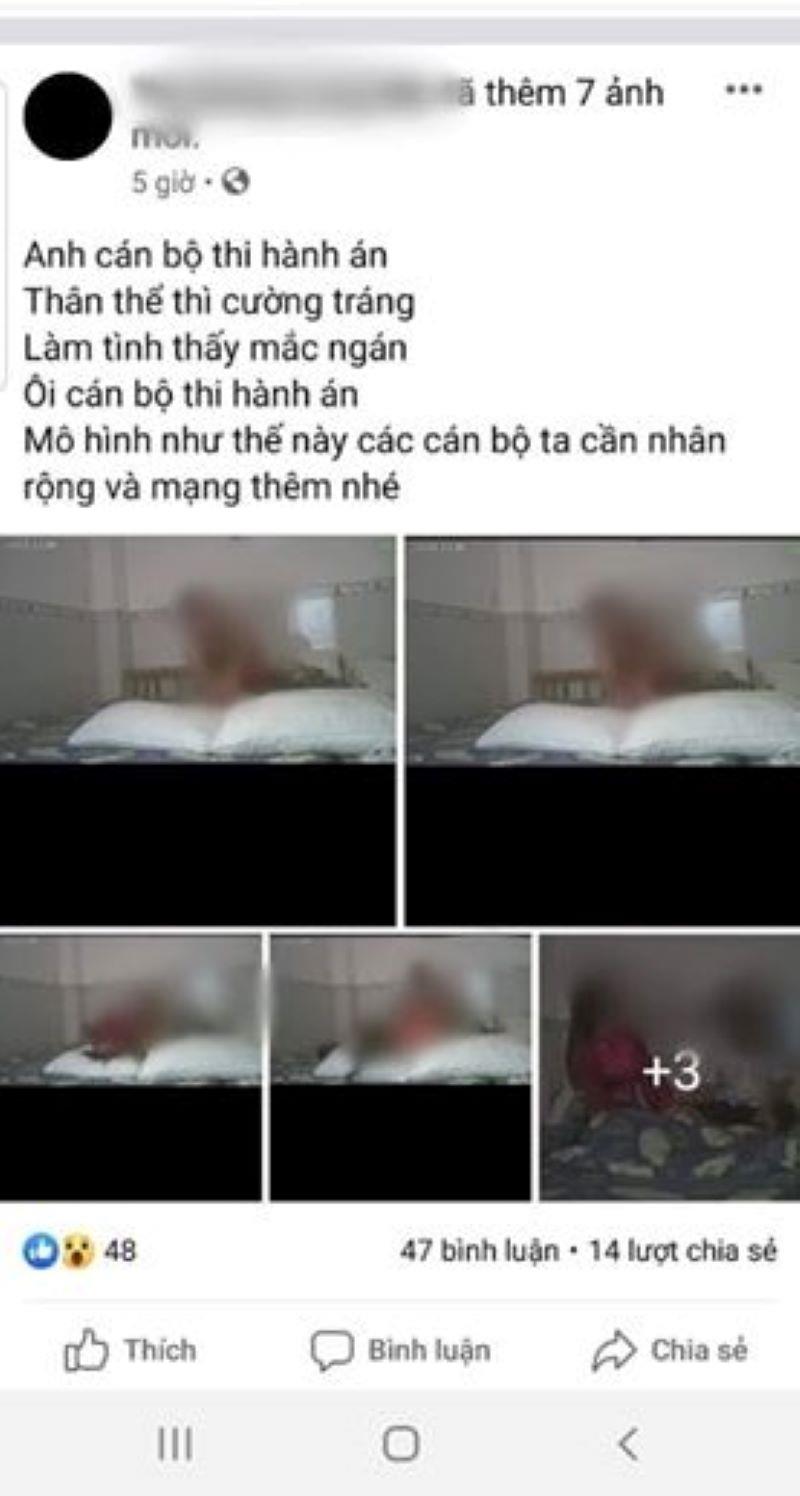  Thông tin một cán bộ thi hành án ở Hậu Giang lộ clip nóng.