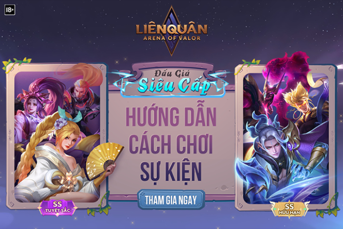 Đấu Giá Siêu Cấp là một trong những sự kiện cạnh tranh nhất của game thủ Liên Quân Mobile.