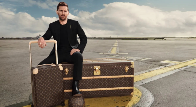 Messi trong một chiến dịch quảng bá của Louis Vuitton vào tháng 4/2023. (Ảnh: Louis Vuitton)