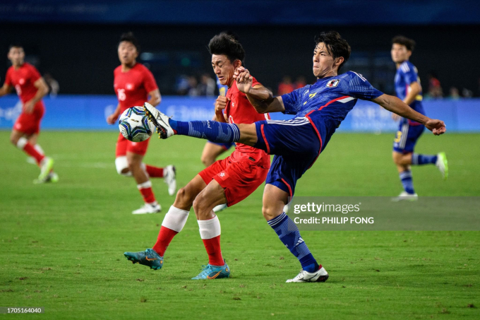 U23 Hong Kong không thể có bàn danh dự trước U23 Nhật Bản.