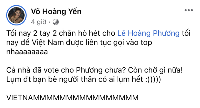 Võ Hoàng Yên sẵn sàng 