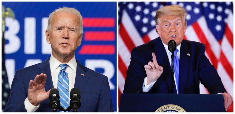 Các hãng tin tại Mỹ dự báo ông Biden là Tổng thống. Ảnh: Reuters.