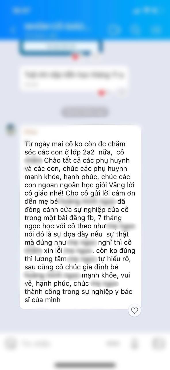 Cô giáo nhắn tin 