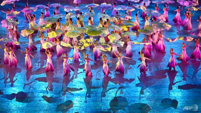 Lễ khai mạc Sea GAMES 31. Ảnh: AFP/ Ye Aung Thu