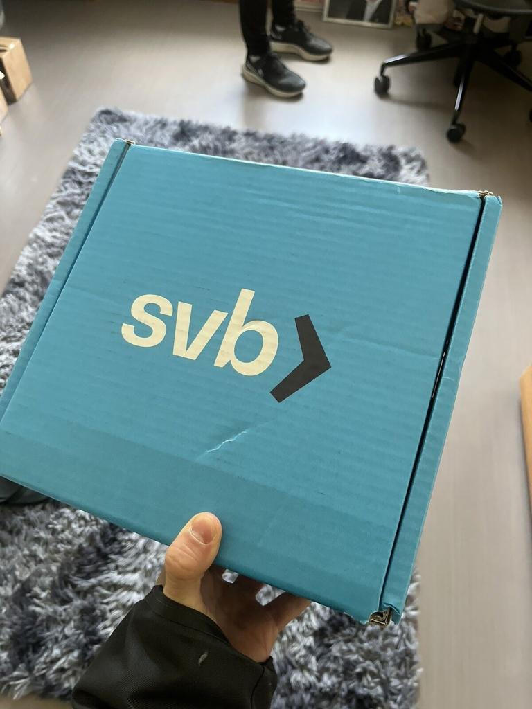 Vật dụng có in logo SVB bán đấu giá tràn lan trên eBay - Ảnh 1.