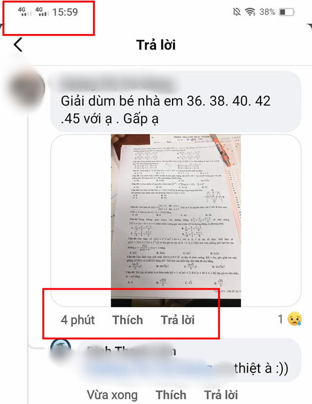 Công an điều tra thông tin thí sinh lên mạng nhờ giải đề Toán