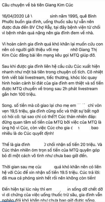   Cụ thể bài đăng tố cáo sự việc ở Bình Phước  