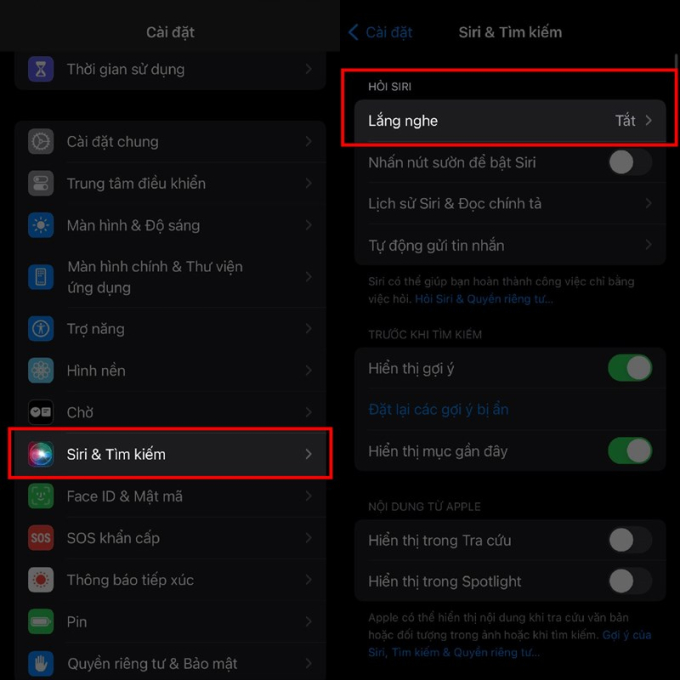 Cách tắt Kích hoạt Siri trên iOS 17