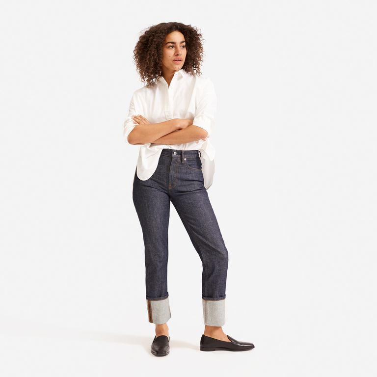   The super-straight jean bán trên Everlaneeverlane.com với giá 85 USD.  