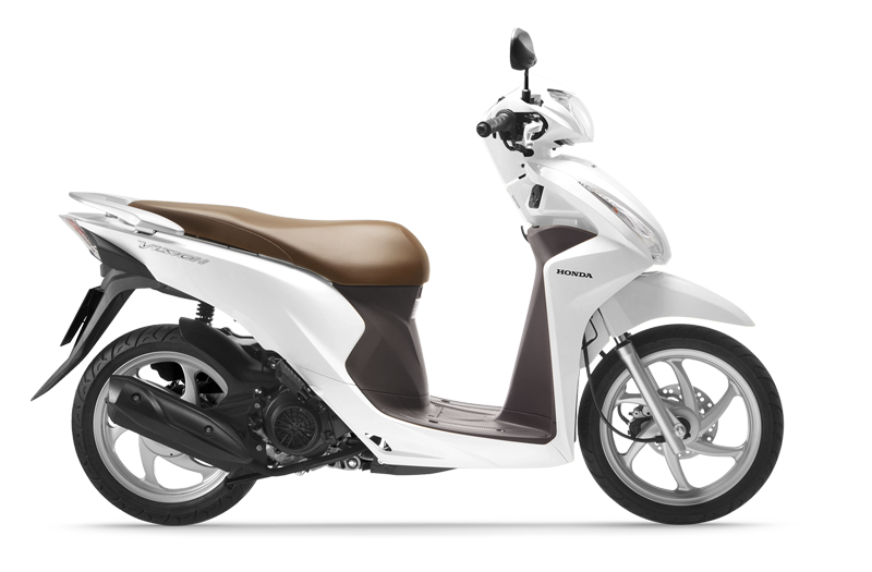 Honda Vision trắng nâu