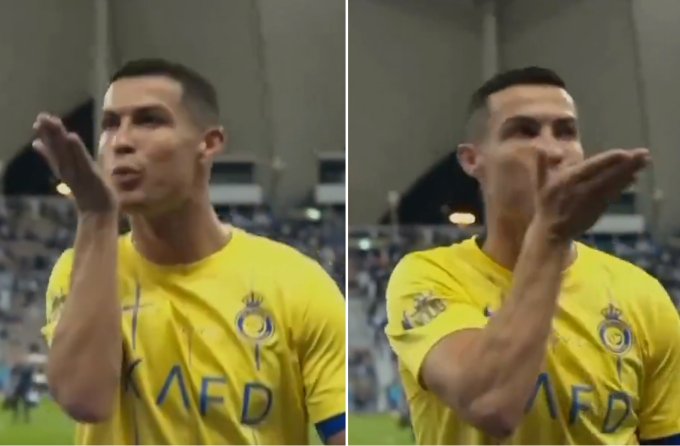 Hành động của Ronaldo nhanh chóng gây chú ý trên MXH