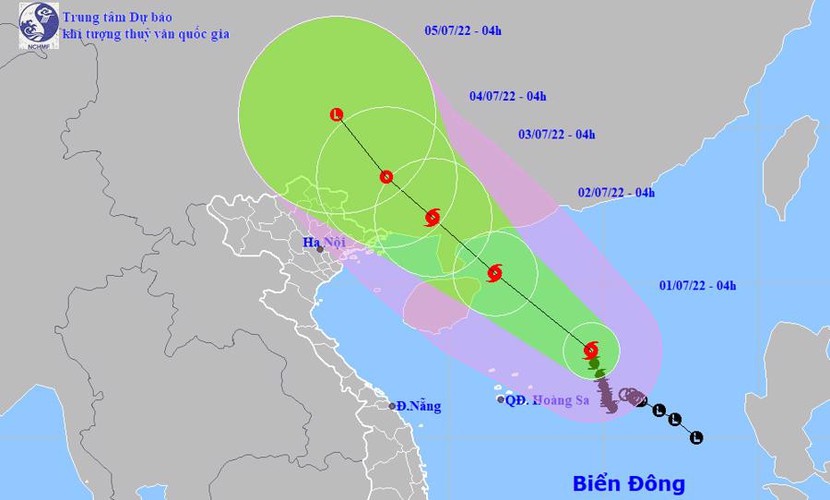 Bão số 1 giật cấp 12, miền Bắc mưa lớn trên diện rộng - Ảnh 1.