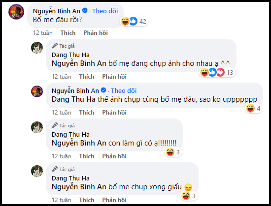 Đặng Thu Hà gọi Bình An - Phương Nga là bố mẹ