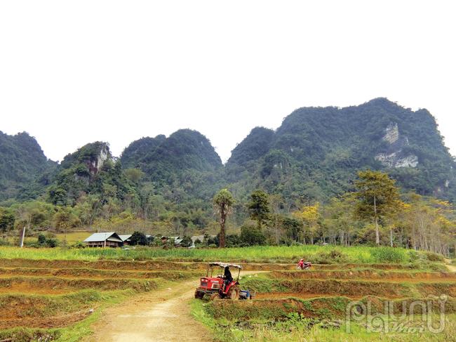 Phía làng Chục Muông chân núi Phù Thẩm Pụt